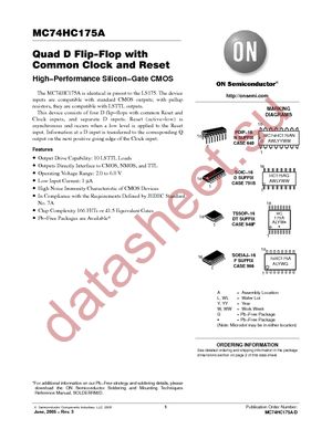 MC74HC175ADG datasheet  